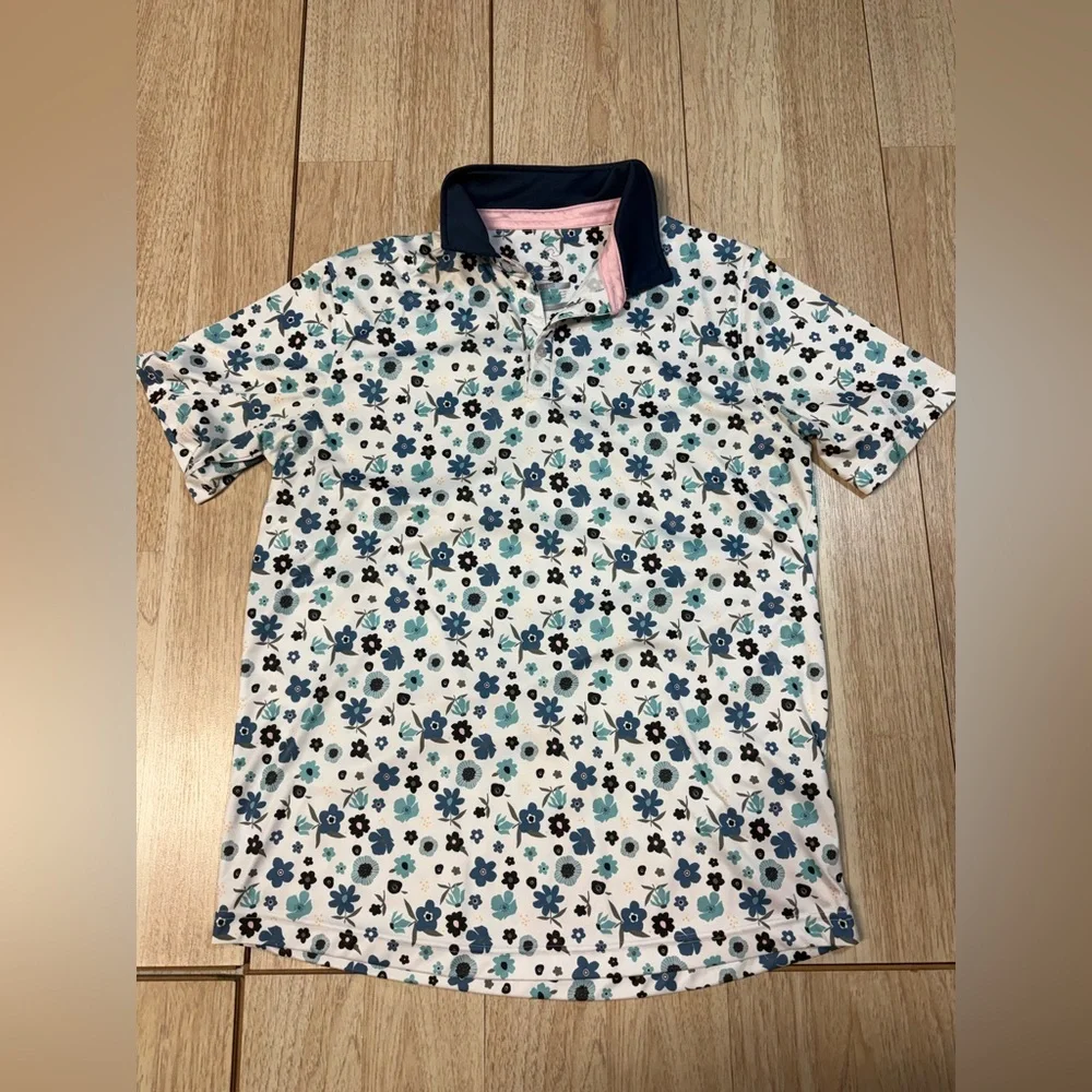 Swannies Golf Sanders Floral Polo